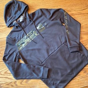 Mens Under Armour Coldgear Hooded Sweatshirt